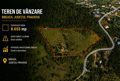Teren panoramic | Breaza de Sus | 8655 mp | Potential dezvoltare turistica - 1