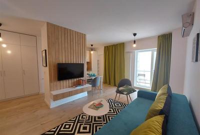 Apartament cu 2 camere semidecomandat, mobilat în Pipera