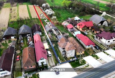 Casă din cărămidă cu teren generos de 2460 mp și anexe, în Borlești - 1