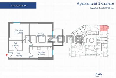 Apartament 2 Camere | 57.2 mp | Bloc Nou | Metrou Pacii / Preciziei | Militari - 5