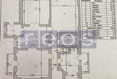 VANZARE APARTAMENT VILA 3 CAMERE 2 BAI CENTRALA PROPRIE CALEA CALARASI TRAIAN - 16