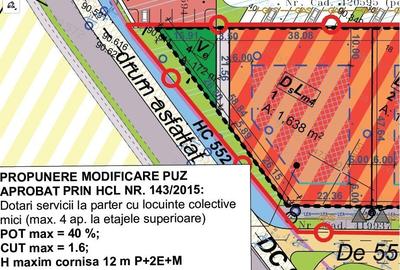 1638mp-Acces direct la Calea Urseni-Teren pentru SAD+4AP - 2