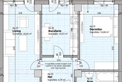 Apartament 2 camere decomandat, 63 mp, Panoramic Galata, bloc NOU - 4