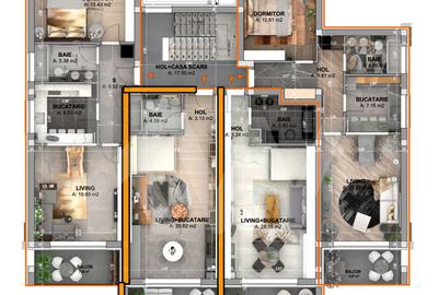 Apartament tip STUDIO et.1 - Vila cu design modern în Cristian-Sibiu - 12