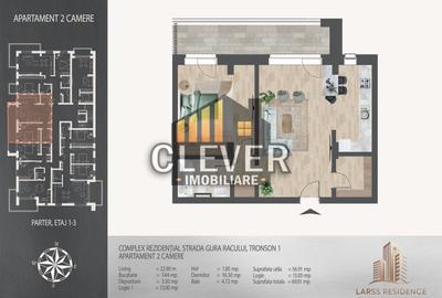 Apartament 2 camere 80 mp, Pallady 8 min metrou Teclu - 1