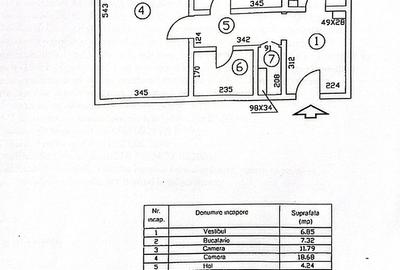 Titulescu - ap. 2 cam, conf 1, dec, etaj 4.