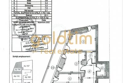 APARTAMENT 3 CAMERE/MOBILAT/UITILAT/TERAS/ARTCITY/PTA PRESEI LIBERE - 34