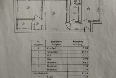 Apartament 3 camere, Ferentari, aleea Livezilor, 45 mpu, etaj 2, renovat - 2