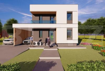 Casa moderna, la standard NZEB, 800 mp teren, Sopor - 3