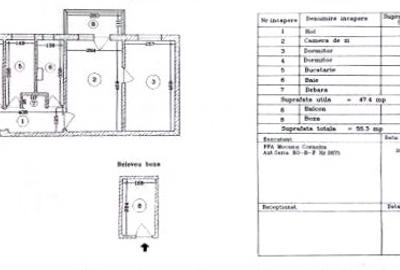 ►Inel II 3 Camere semiDecomandate 51m² Etaj 3 Necesita Renovare