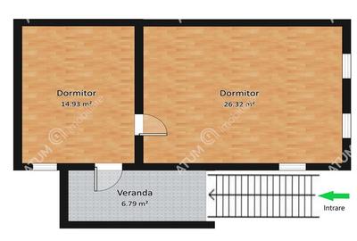 Casa individuala compusa din 2 corpuri teren 2000 mp loc Chirpar Sibiu - 7