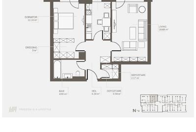 Dezvoltator, Apartament doua camere , Welmont/Rokman - 7