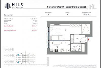 Garsoniera  / Hils Titanium Faza 2 / 10 minute Metrou / Comision 0% - 8