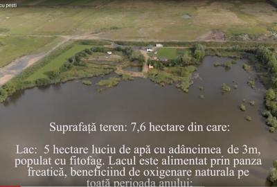 Lac Piscicol cu teren 7,5 HA de vanzare in Jud Sibiu la 10 km de Sibiu