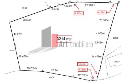 Teren intravilan 3214 mp  în Rucăr cu deschidere 56 m în DN73 - 12