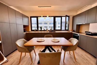 Apartament cu 2 camere semidecomandat, mobilat în Pipera