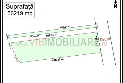 Teren intravilan de 56219 mp, în Tunari