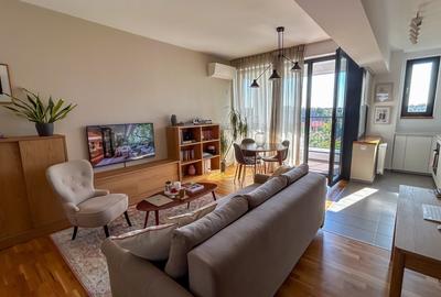 Apartament cu 2 camere decomandat, mobilat în Băneasa