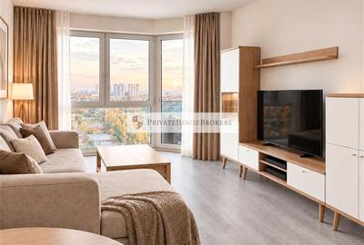 Apartament cu 2 camere semidecomandat, mobilat în Floreasca