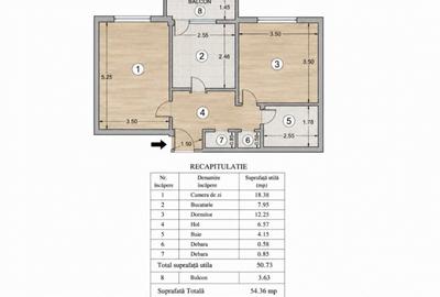 Apartament 2 camere Popa Șapcă, confort 1 decomandat, etaj 2, renovat - 8