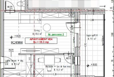 Apartament cu 2 camere semidecomandat în Florești