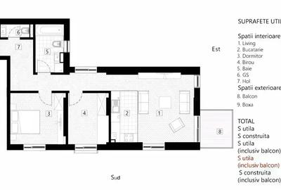 Apartament 3 camere, balcon, boxa, metrou Stefan cel Mare, bloc nou - 9