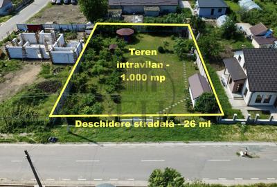 Teren Construcții intravilan de 1000 mp, în Poiana
