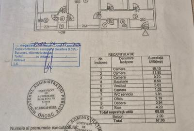 Apartament cu 3 camere semidecomandat în 1 Decembrie 1918