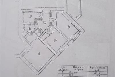 Ap 3 cam, D,74,36 mp, et.2 - Copou - mobilat si utilat - 20
