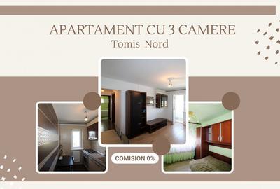 Apartament 3 camere confort 1, cu centrala pe gaz in zona Tomis Nord - 1