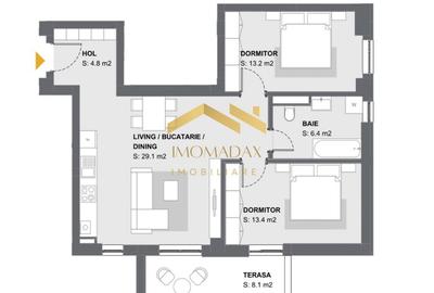 Aradului-Apartament 3 Camere-Centrala Proprie - 15
