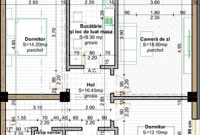 Finalizat!Apartament 3 camere 2 bai Capat Pacurari - 2