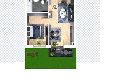 Apartament cu 2 camere semidecomandat în Apahida