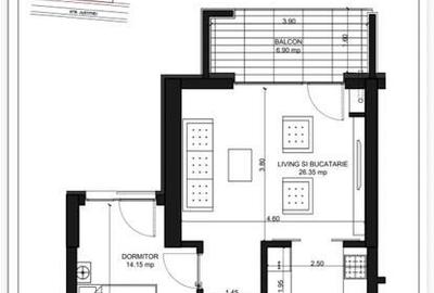 Închiriere Apartament 2 camere modern, lângă Palatul Parlamentu - 12