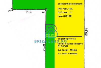 Bucurestii Noi, zona Strabuna, teren 400mp, d=10.9m liber - 4