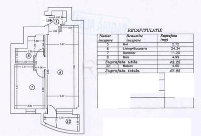 2 camere Mihai Bravu, parcare, et. 2, an 2018, metrou, 48 mp - 9