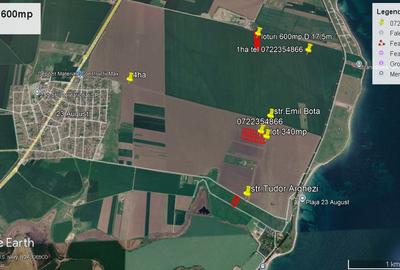 Teren agricol extravilan de 600 mp, în 23 August