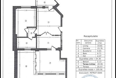 2 camere Premium 105 mp - metrou Dristor | bloc 2019 - 15