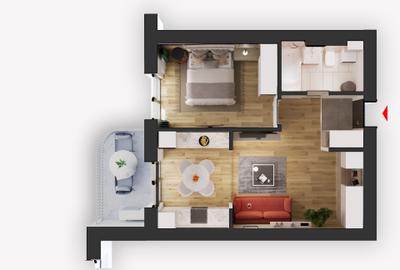 Studio dublu | Tip 2B | HILS Sunrise | Pre-certificare GREEN Homes - 4