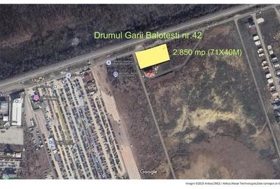 DE INCHIRIAT! Teren intravilan 2850mp dubla deschidere ,cartier Ferme Otopeni - 2