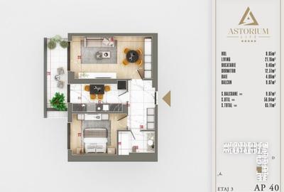 Apartament 2 Camere în Ansamblu Rezidențial Nou | Finisaje de Lux | Comision 0% - 3