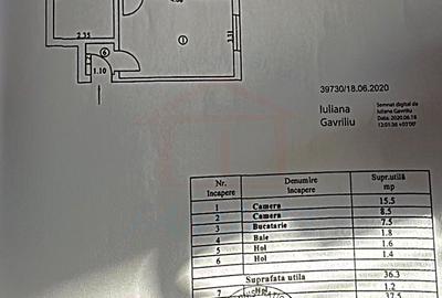 Apartament cu 2 camere semidecomandat în Micro 40