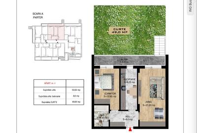 Apartament cu 2 camere decomandat în Theodor Pallady