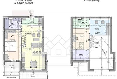 Penthouse 3 camere, 2 bai, dressing, intabulat (NCL-37D-Mo) - 16