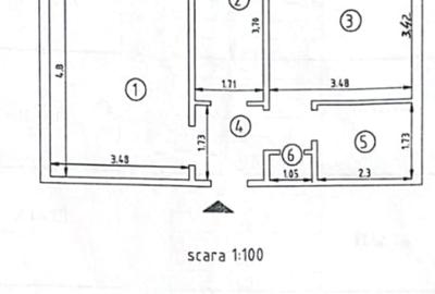 Apartament 2 camere decomandat Piata Nicolina - 2