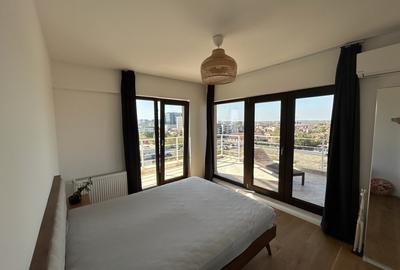Penthouse 80 mp in Pipera — vedere panoramica si balcon de 36 mp jur imprejur - 14