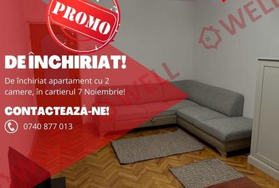 De închiriat un apartament cu 2 camere, situat în cartierul 7 noiembrie, Târgu M - 1
