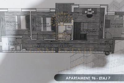 3 Camere | Parcare | Et.7/9 Bloc Nou Zona Pacii - Drumul Belsugului - 12