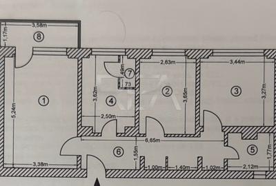 Apartament cu 3 camere decomandat în Drumul Taberei