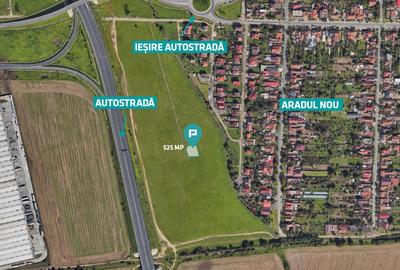 Teren cu PUZ servicii comerciale Aradul Nou - 1